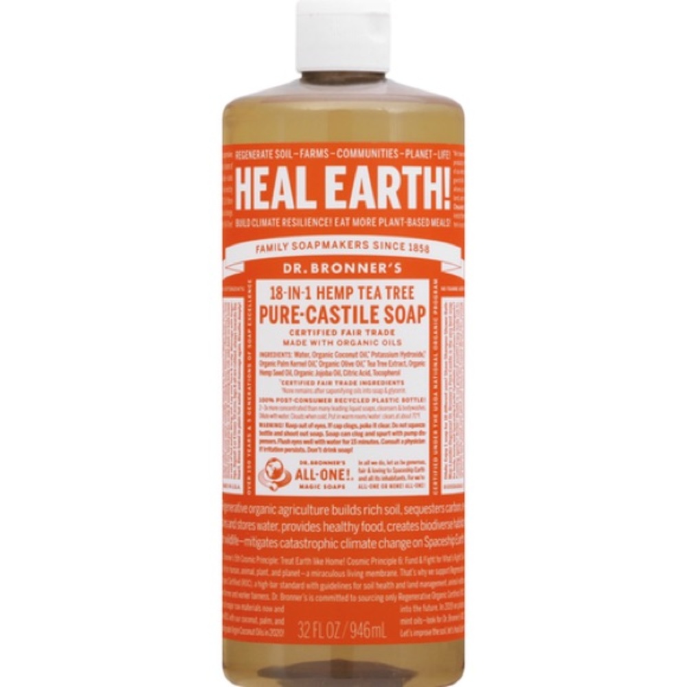 Dr. Bronner's Pure-Castile Soap hemp Tea Tree